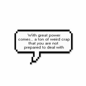With Great Power Comes Great Responsibility_ Sticker With Great Power Comes Great Responsibility_ Sticker