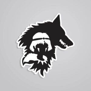 Wolf Princess Silhouette Anime Stickers Wolf Princess Silhouette Anime Stickers