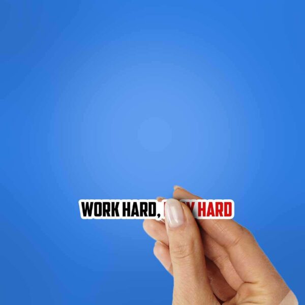 Work Hard Play Hard Sticker Work Hard Play Hard Sticker