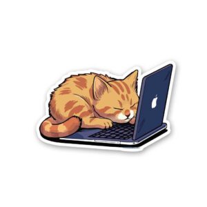 Working Cat Sticker Working Cat Sticker