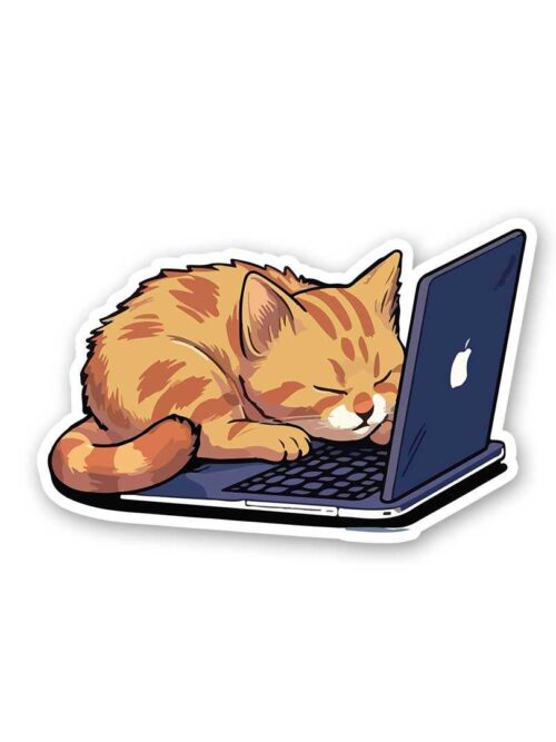 Working Cat Sticker