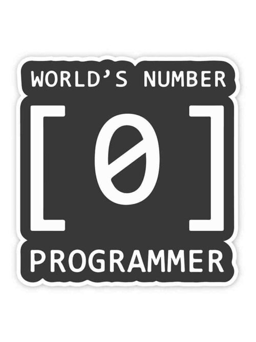 Worlds 1 Programmer Sticker