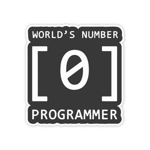 Worlds 1 Programmer Sticker