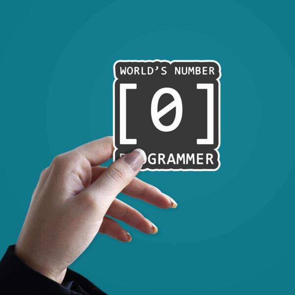 Worlds 1 Programmer Sticker
