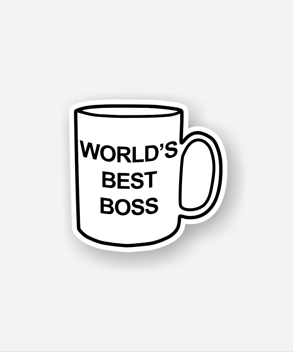 Worlds Best Boss Sticker Worlds Best Boss Sticker
