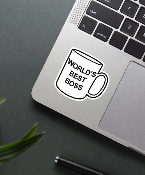 Worlds Best Boss Sticker