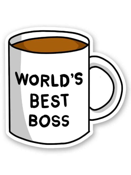 Worlds Best Boss Sticker