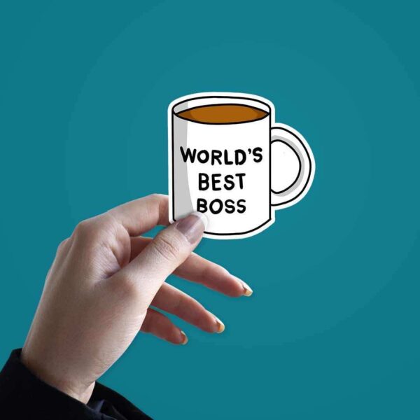 Worlds Best Boss Sticker