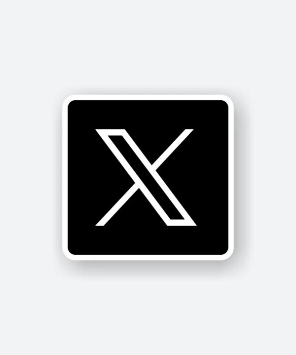 XTwitter Logo Sticker XTwitter Logo Sticker