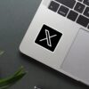 XTwitter Logo Sticker