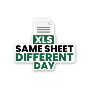 Xls Same Sheet Different Day Sticker Xls Same Sheet Different Day Sticker