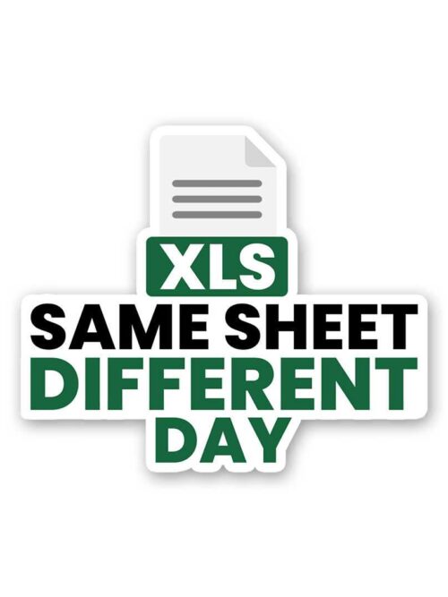 Xls Same Sheet Different Day Sticker