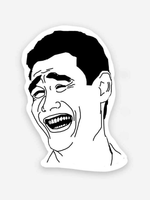 Yao Ming Meme Face Sticker