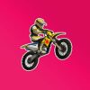 Yellow Motocross Bike Sticker