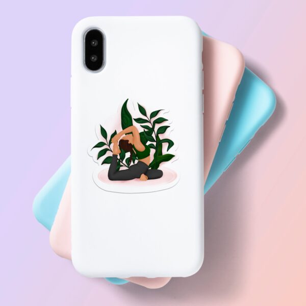 Yoga Girl Laptop Mobile Stickers Yoga Girl Laptop Mobile Stickers