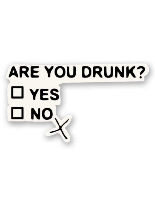 You Are Drunk Sticker