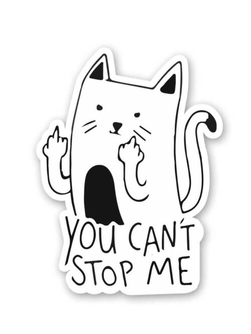 You Cantt Stop Me Sticker