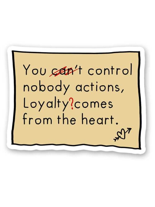 You Control Nobody Actiond Sticker