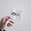 You Know Nothing Jon Snow TV Shows Stickers