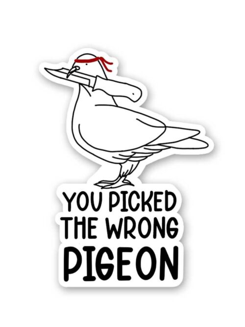 You Picked The Wrong Pigeon Sticker