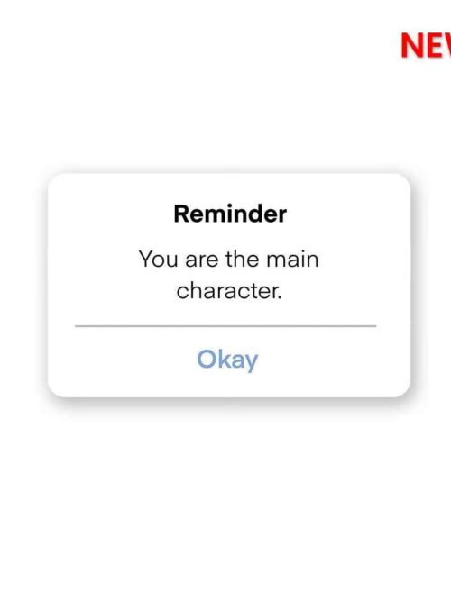 You are the main character Sticker