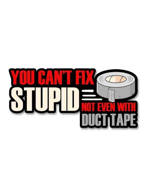 You Cant Fix Stupid Sticker