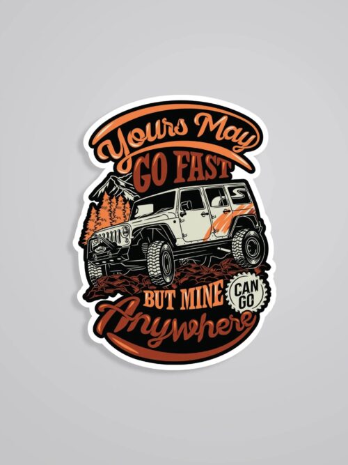 Yours May Go Fast Travels Stickers