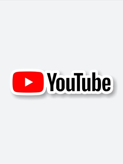 Youtube Name Logo Sticker