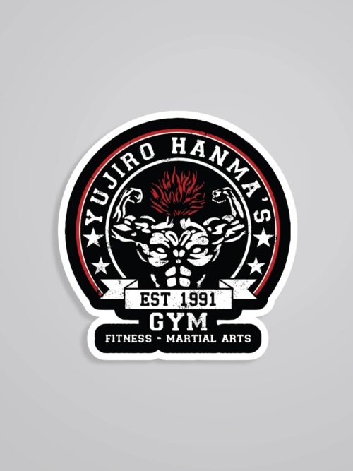 Yujiro Hanma Gym Anime Stickers