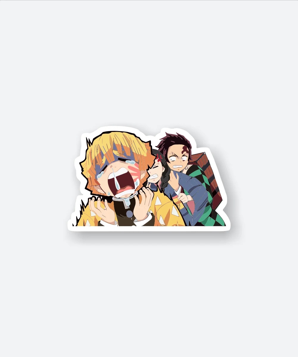 Zenitsu Agatsuma Crying Sticker Zenitsu Agatsuma Crying Sticker