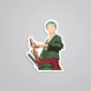 Zoro Minimalist Anime Stickers