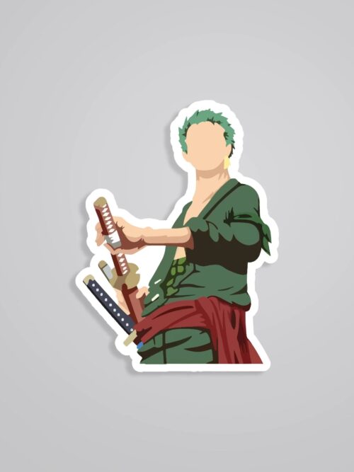 Zoro Minimalist Anime Stickers