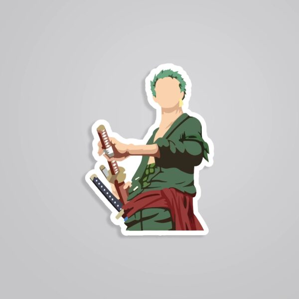 Zoro Minimalist Anime Stickers Zoro Minimalist Anime Stickers