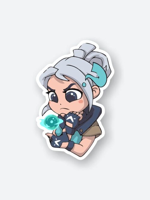 Cute Jett Valorant Sticker