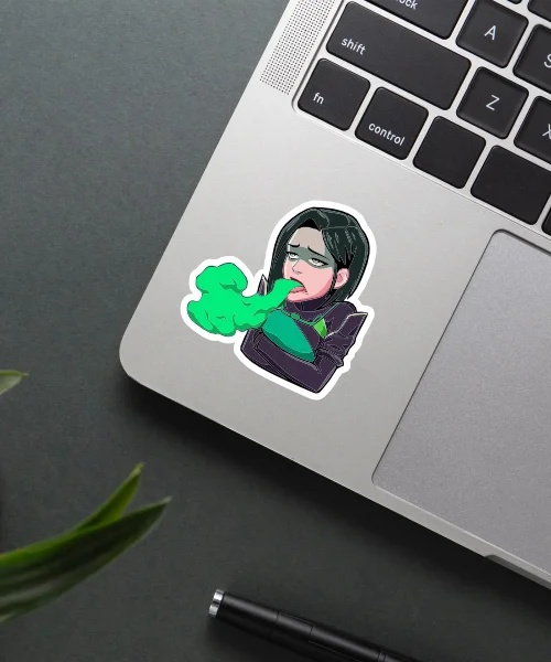 Grumpy Viper Valorant Sticker