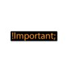 !important Sticker