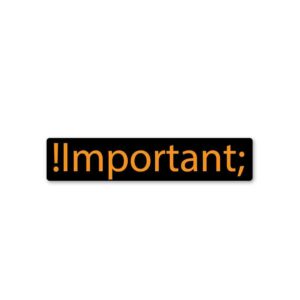 !important Sticker