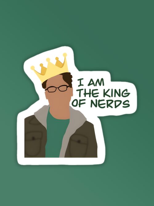 King Of Nerds   BBT Laptop   Mobile Sticker