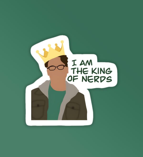 King Of Nerds BBT Laptop Mobile Sticker King Of Nerds BBT Laptop Mobile Sticker