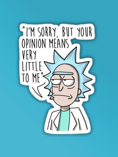 Your Opinion Means Nothing   Laptop Mobile Sticker
