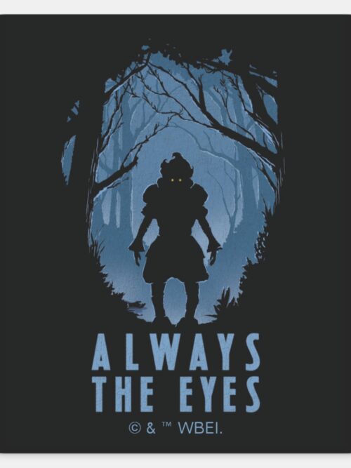 IT Always The Eyes Forest Silhouette Square Sticker