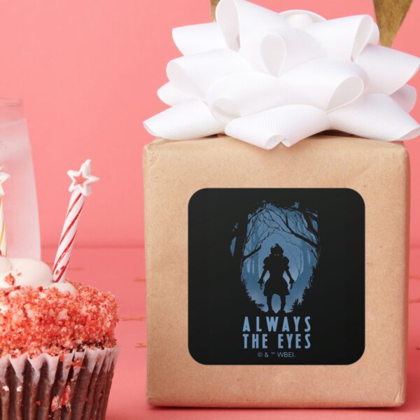 IT Always The Eyes Forest Silhouette Square Sticker