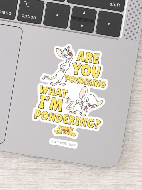 Pinky And The Brain   Are You Pondering  Sticker