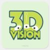 3D Vision Square Sticker