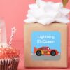 8 Bit Lightning McQueen Square Sticker