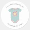 Abby_Cadabby_Bodysuit_Baby_Shower_Address_Classic_Round_Sticker_1 Abby Cadabby Bodysuit Baby Shower Address Classic Round Sticker