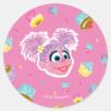 Abby_Cadabby_Cupcake_Party_Pattern_Classic_Round_Sticker_1 Abby Cadabby Cupcake Party Pattern Classic Round Sticker