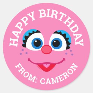 Abby_Cadabby_Face___Happy_Birthday_Gift_Tag_1 Abby Cadabby Face Happy Birthday Gift Tag