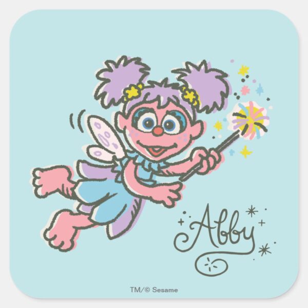 Abby_Cadabby_Flying_Square_Sticker_1 Abby Cadabby Flying Square Sticker