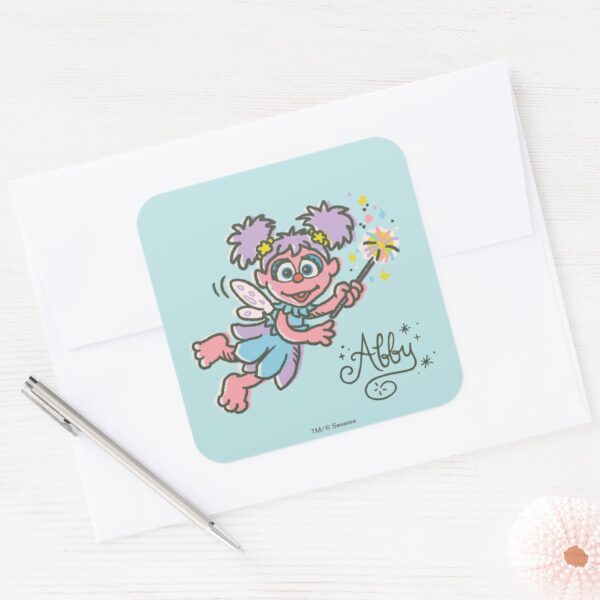 Abby_Cadabby_Flying_Square_Sticker_3 Abby Cadabby Flying Square Sticker